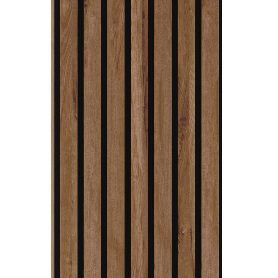 Wall Slat Panels - Castle Oak / Black