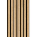 Wall Slat Panels - Pepper Oak / Black