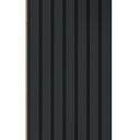Wall Slat Panels - Matte Black / Matte Black