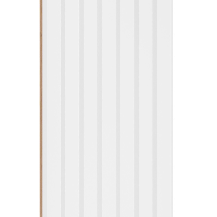 Wall Slat Panels - White Paintable