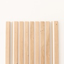 Wall Slat End Profiles - Pepper Oak / Pepper Oak