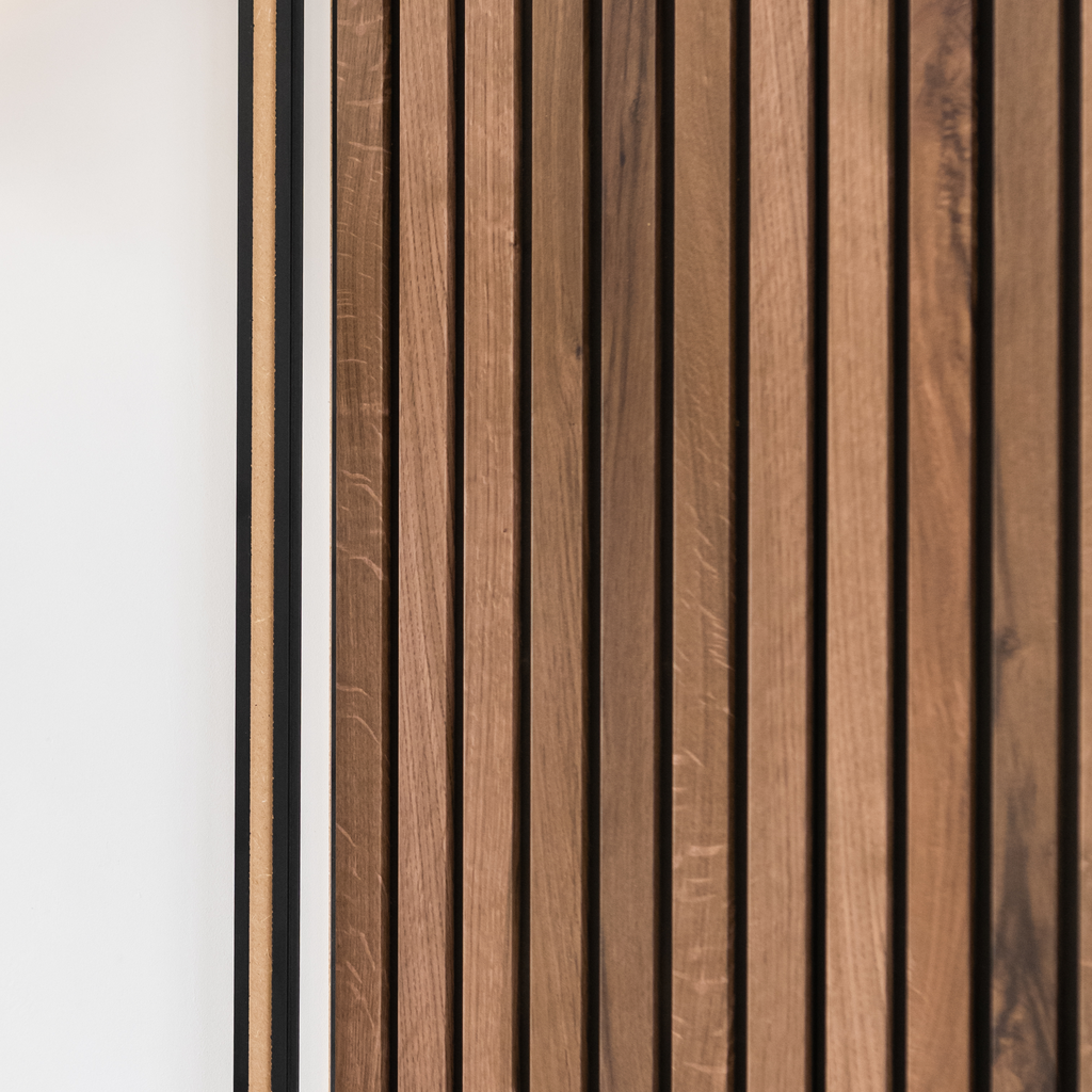Wall Slat End Profiles - Pepper Oak / Pepper Oak