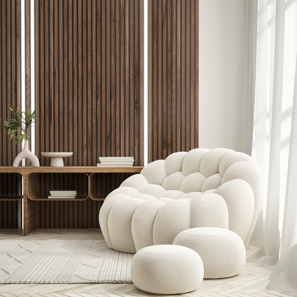 Wall Slat Panels - Castle Oak / Black