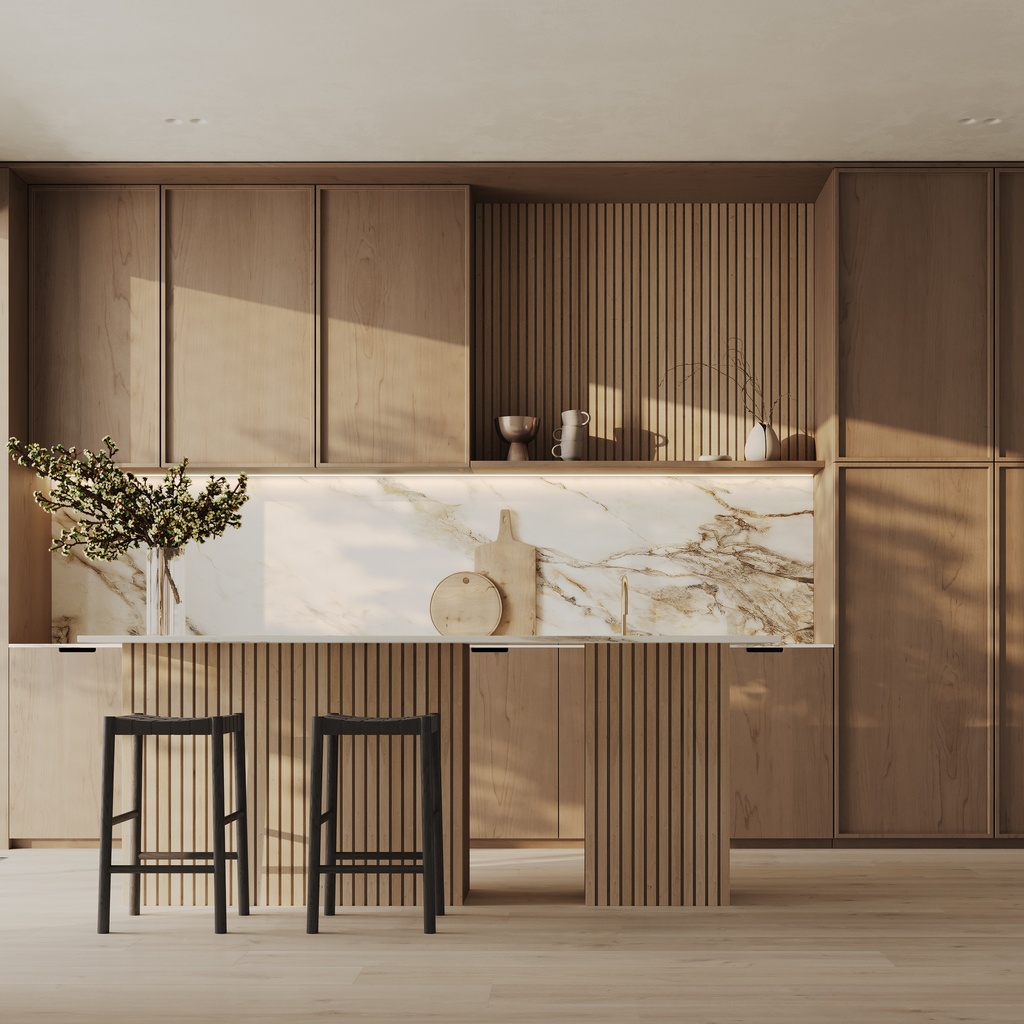 Wall Slat Panels - Pepper Oak / Pepper Oak