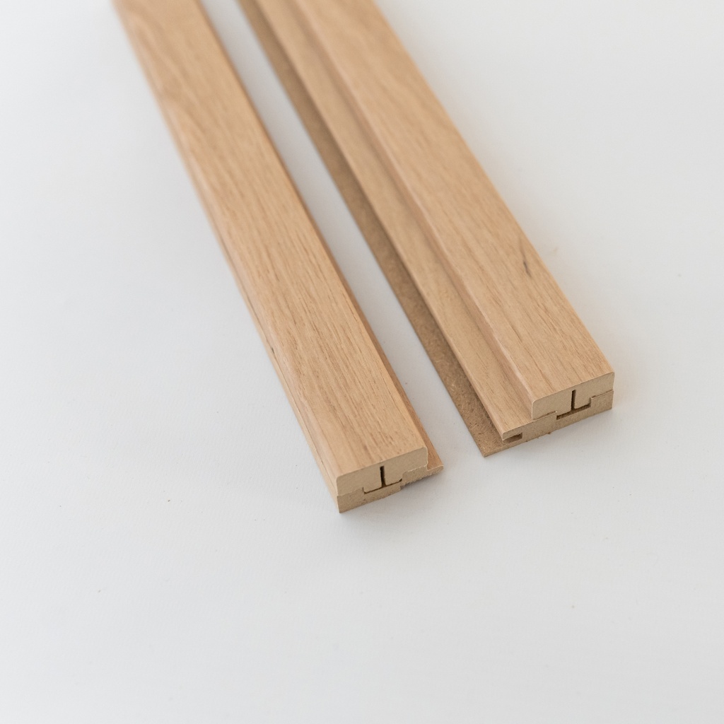 Wall Slat End Profiles - Pepper Oak / Pepper Oak