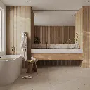 Wall Slat Panels - Pepper Oak / White