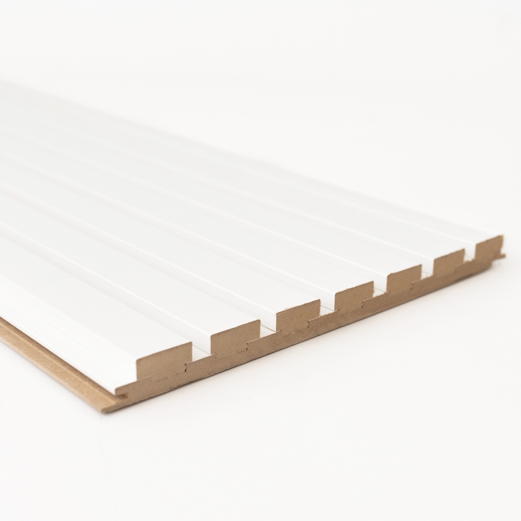 Wall Slat Panels - White Paintable (Sample)