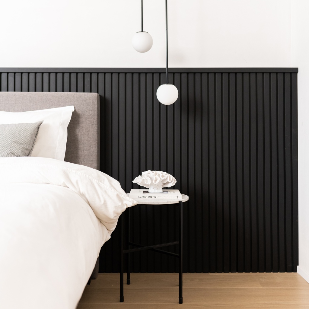 Wall Slat Panels - Matte Black / Matte Black
