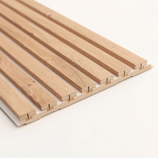 [S_WSP_PW] Wall Slat Panels - Pepper Oak / White (Sample)