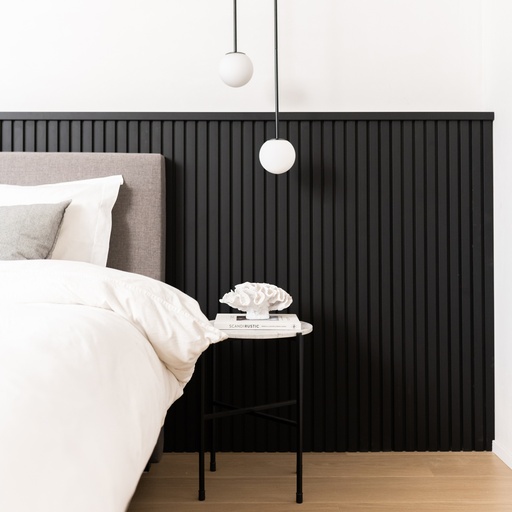Wall Slat Panels - Matte Black / Matte Black