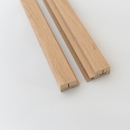 Wall Slat End Profiles - Pepper Oak / Pepper Oak