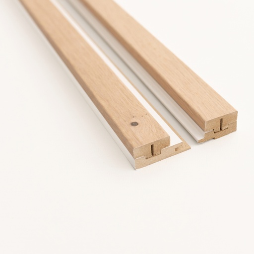 Wall Slat End Profiles - Pepper Oak / White