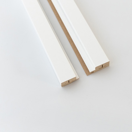 Wall Slat End Profiles - White Paintable